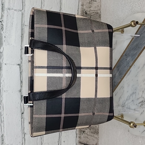 Kate Spade Juno Grant Street Grainy Vinyl Handbag in Pumice Multi - Picture 2 of 16